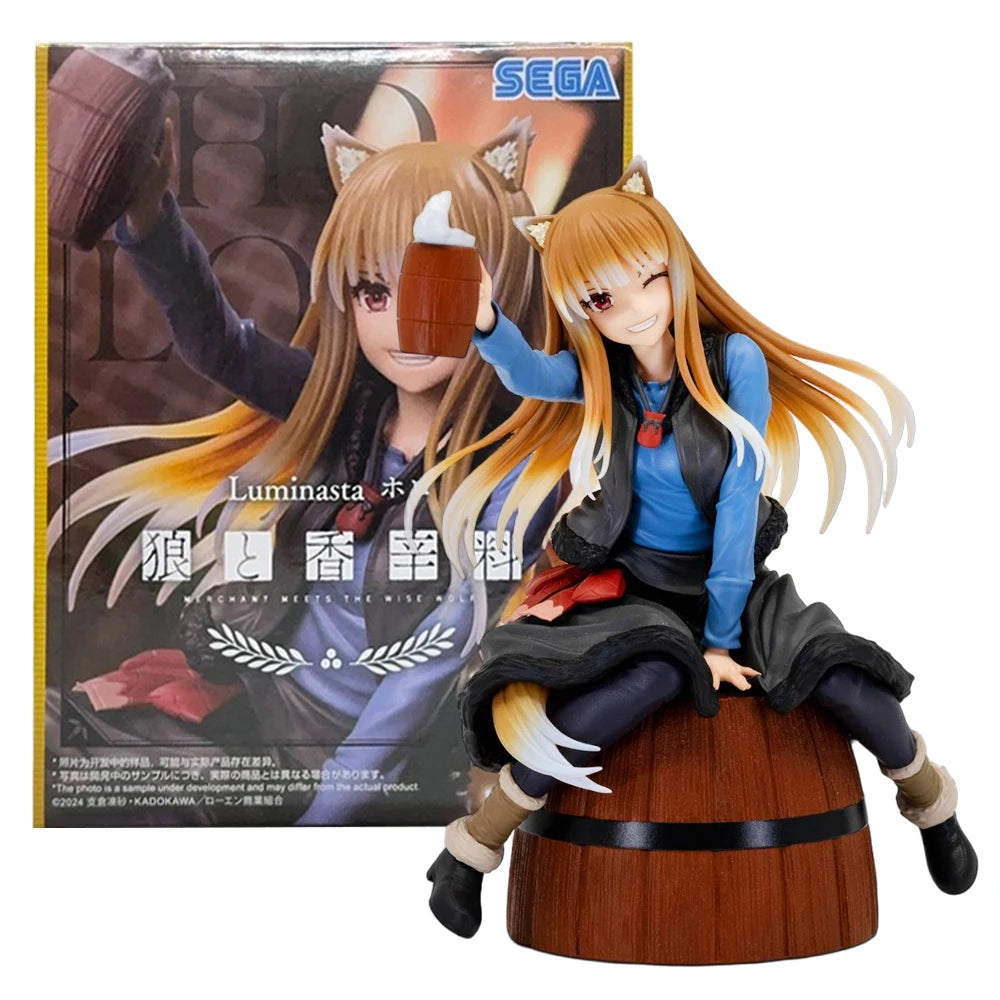 17CM Anime Holo Figure Ookami to Koushinryou Merchant Meets the Wise Wolf Sitting Model Toy Doll Action Figure PVC 17CM Anime Holo Figure Ookami to Koushinryou Merchant Meets the Wise Wolf Sitting Model Toy Doll Action Figure PVC